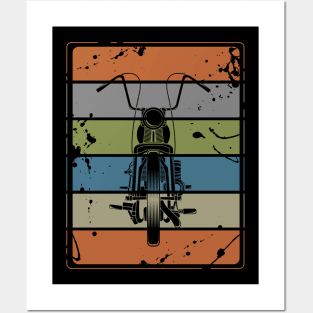 Retro Vintage Motorcycle Posters and Art